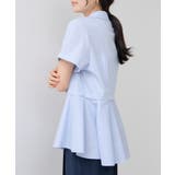 ペプラム切替キャップスリーブシャツ | VIS  | 詳細画像6 
