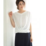 【美人百花5月号掲載】【マルチWAY】異素材コンビブラウス | VIS  | 詳細画像17 