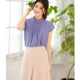 ピンタックフレンチスリーブブラウス | VIS  | 詳細画像13 