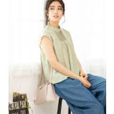 ピンタックフレンチスリーブブラウス | VIS  | 詳細画像17 