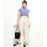 ピンタックフレンチスリーブブラウス | VIS  | 詳細画像9 