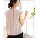 ベージュ(27) | ピンタックフレンチスリーブブラウス | VIS 