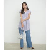 【洗える】ゆるVネックシャーリングシャツブラウス | VIS  | 詳細画像22 