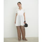【洗える】ゆるVネックシャーリングシャツブラウス | VIS  | 詳細画像23 