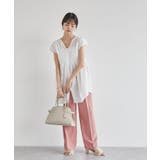 【洗える】ゆるVネックシャーリングシャツブラウス | VIS  | 詳細画像4 