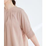 【防シワ】【2WAY】フロントタック5分袖ブラウス | VIS  | 詳細画像23 