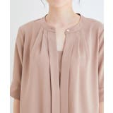 【防シワ】【2WAY】フロントタック5分袖ブラウス | VIS  | 詳細画像26 