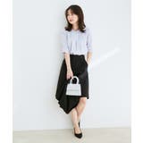 【防シワ】【2WAY】フロントタック5分袖ブラウス | VIS  | 詳細画像4 