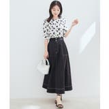 【防シワ】【2WAY】フロントタック5分袖ブラウス | VIS  | 詳細画像46 