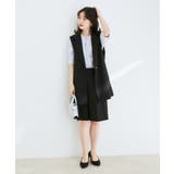 【防シワ】【2WAY】フロントタック5分袖ブラウス | VIS  | 詳細画像5 