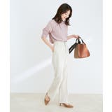 【防シワ】【2WAY】フロントタック5分袖ブラウス | VIS  | 詳細画像8 