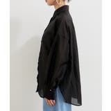 メタル釦シンプルシアーシャツ | VIS | 詳細画像10