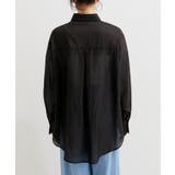 メタル釦シンプルシアーシャツ | VIS | 詳細画像11