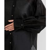 メタル釦シンプルシアーシャツ | VIS | 詳細画像14