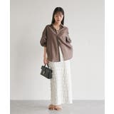 メタル釦シンプルシアーシャツ | VIS | 詳細画像6