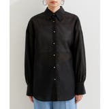 メタル釦シンプルシアーシャツ | VIS | 詳細画像9