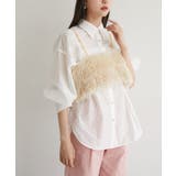 ホワイト(10) | メタル釦シンプルシアーシャツ | VIS