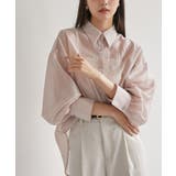 ピンク(63) | メタル釦シンプルシアーシャツ | VIS