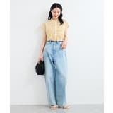 【接触冷感/洗える】気流染めスモッキングブラウス | VIS | 詳細画像22