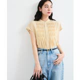 【接触冷感/洗える】気流染めスモッキングブラウス | VIS | 詳細画像23