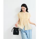 【接触冷感/洗える】気流染めスモッキングブラウス | VIS | 詳細画像25