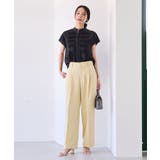 【接触冷感/洗える】気流染めスモッキングブラウス | VIS | 詳細画像3