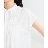 【接触冷感/洗える】気流染めスモッキングブラウス | VIS | 詳細画像34