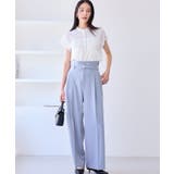 【接触冷感/洗える】気流染めスモッキングブラウス | VIS | 詳細画像5