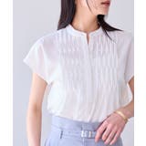 【接触冷感/洗える】気流染めスモッキングブラウス | VIS | 詳細画像7