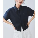 【夏トク価格】刺繍ロゴハーフスリーブシャツ | VIS  | 詳細画像5 
