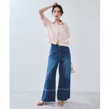 【夏トク価格】刺繍ロゴハーフスリーブシャツ | VIS  | 詳細画像7 
