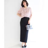 【洗える】シアーラッフルフリル半袖ブラウス | VIS | 詳細画像4