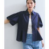 バルーンスリーブペプラムシャツ/通勤対応 | VIS  | 詳細画像12 