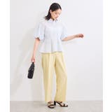 バルーンスリーブペプラムシャツ/通勤対応 | VIS  | 詳細画像27 