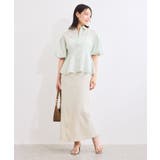 バルーンスリーブペプラムシャツ/通勤対応 | VIS  | 詳細画像28 