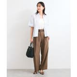 バルーンスリーブペプラムシャツ/通勤対応 | VIS  | 詳細画像31 