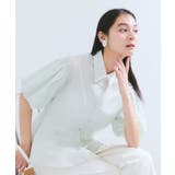 ライトグリン(33) | バルーンスリーブペプラムシャツ/通勤対応 | VIS 