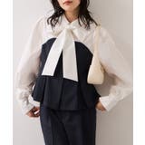 ネイビー(40) | 【美easy】コンフォートボウタイドッキングシャツ/イージーケア・2WAY | VIS 