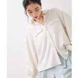 メタル釦シャツブラウス/イージーケア | VIS  | 詳細画像18 