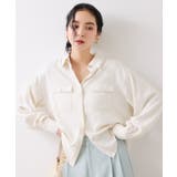 メタル釦シャツブラウス/イージーケア | VIS  | 詳細画像23 