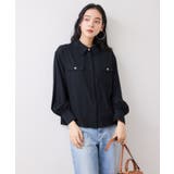 メタル釦シャツブラウス/イージーケア | VIS  | 詳細画像5 