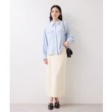 メタル釦シャツブラウス/イージーケア | VIS  | 詳細画像9 