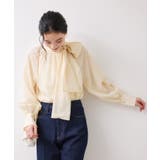 前後2WAYボリュームボウタイブラウス/イージーケア | VIS  | 詳細画像13 