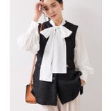 前後2WAYボリュームボウタイブラウス/イージーケア | VIS  | 詳細画像3 