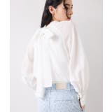 前後2WAYボリュームボウタイブラウス/イージーケア | VIS  | 詳細画像4 