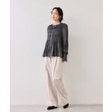 エアリーサテンシャーリングブラウス/イージーケア | VIS  | 詳細画像18 