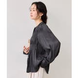 エアリーサテンシャーリングブラウス/イージーケア | VIS  | 詳細画像22 