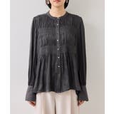 エアリーサテンシャーリングブラウス/イージーケア | VIS  | 詳細画像25 