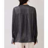 エアリーサテンシャーリングブラウス/イージーケア | VIS  | 詳細画像27 