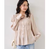 エアリーサテンシャーリングブラウス/イージーケア | VIS  | 詳細画像4 